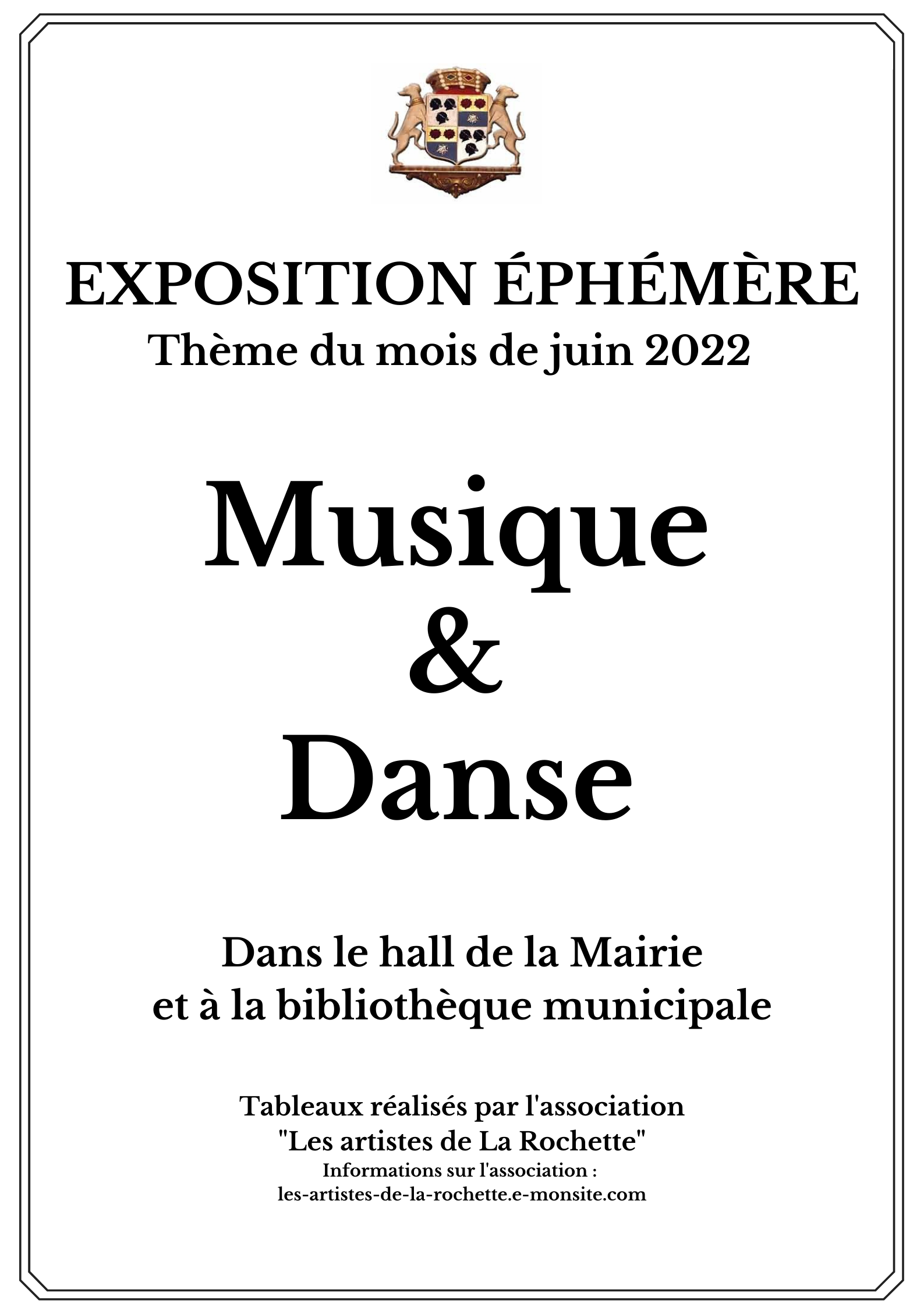 EXPOSITION ÉPHÉMÈRE juin 2022